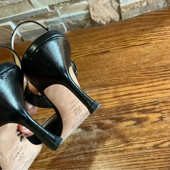 Jimmy Choo Black Patent Leather Slingback - Picture 8 of 9